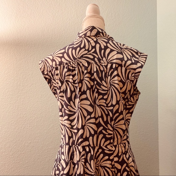 Merona 100% Cotton Dress, Slate Blue Abstract - Picture 10 of 13